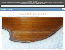 Tablet Screenshot of matthieupeguironluthier.com